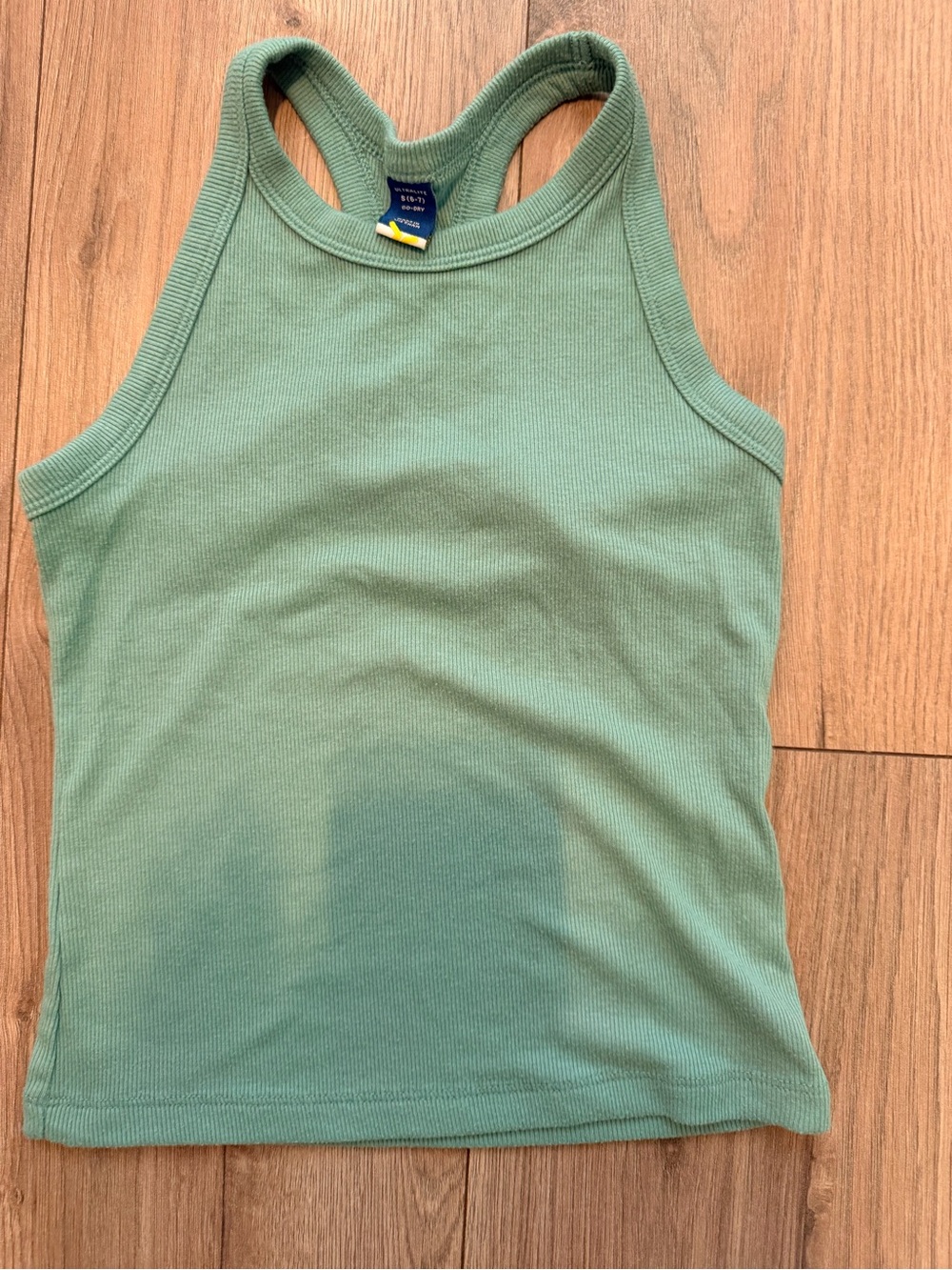 Old Navy Sage Green Ribbed Racerback Tank Top
